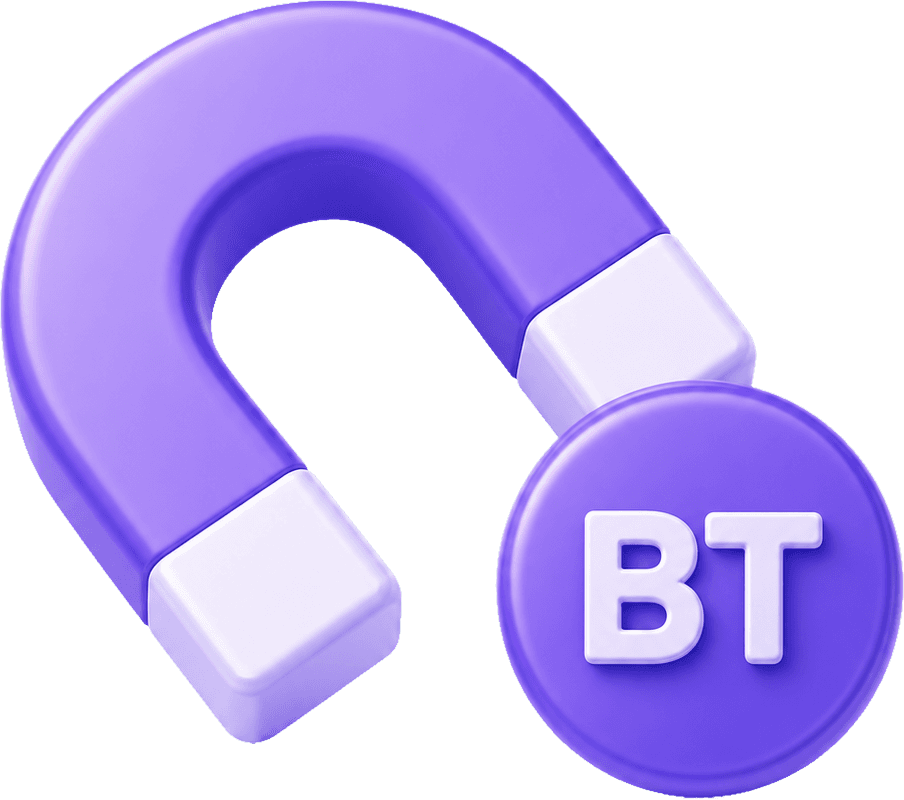 Torrent magnet illustration